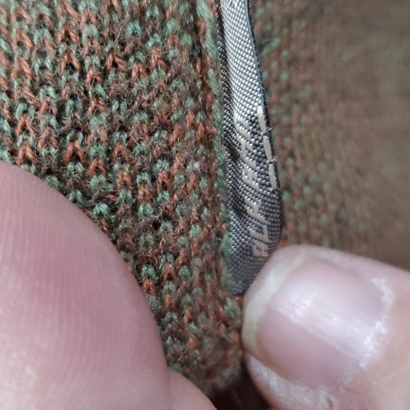 Woolrich alpine rust red green button up cardigan - Picture 6 of 6